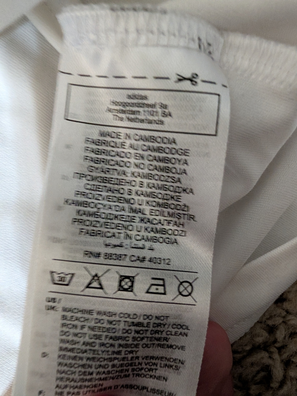 Adidas Aeroready Small White Carolina DRÄXLMAIER Soccer Jersey #4 - Picture 5 of 9